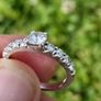 Brand New 14ct White Gold Diamond Engagement Ring Image 3