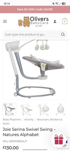 joie swivel swing