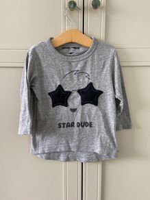 Next grey Star Dude top 12-18m