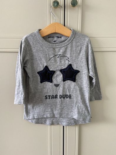 Next grey Star Dude top 12-18m
