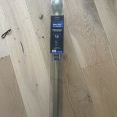 Antique brass curtain poles