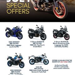 NEW Suzuki's for 262 Reg at CENTRAL Motorcycles