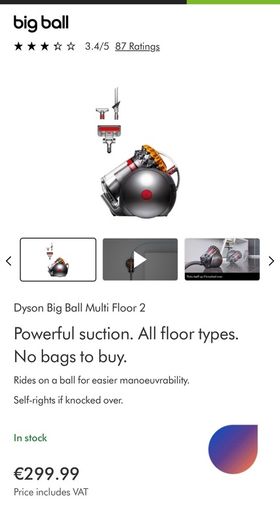 Dyson ball hoover
