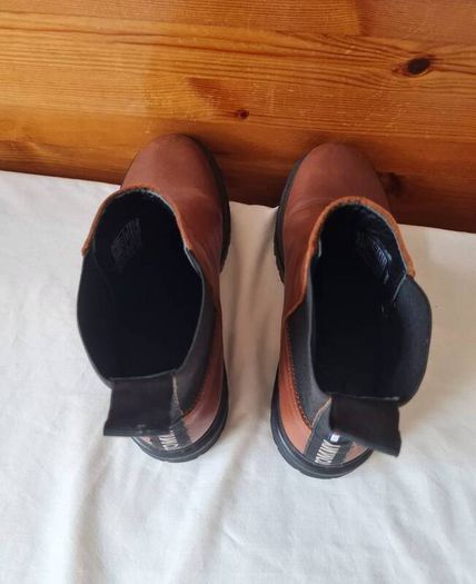 Tommy jeans warm lined chelsea boots Size 5 eu 38 rich brown leather in excellent condition