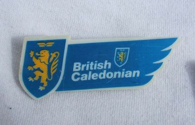 BRITISH CALEDONIAN airways - junior wings plastic badge (1970's/1980's). Scarce badge.