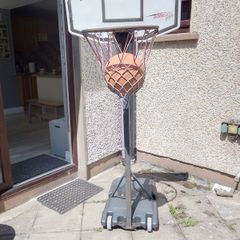 Basketball stand with net and ball