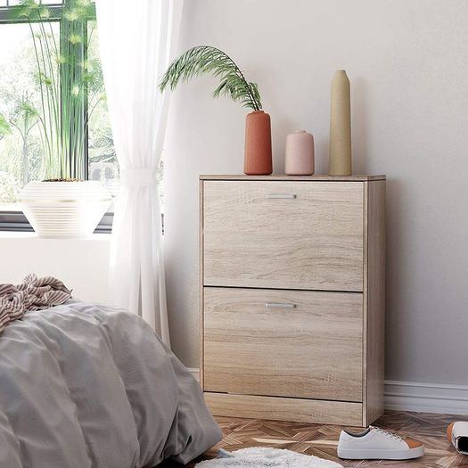 Shoe Cabinet with 2 Compartments - Free Delivery Nationwide