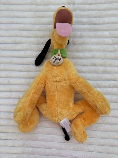 Disney Pluto Plush Doll Stuffed Animal Toy Official Store approx. 45 cm. his neck is too loose Tag is damaged Please see pictures