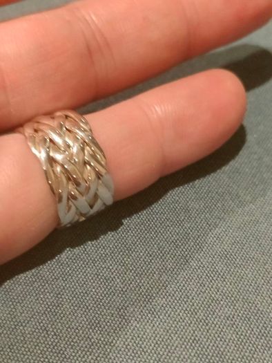 Unisex 925 Sterling silver knot ring