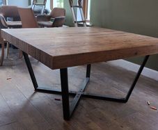 modern rustic dining table