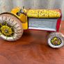 Vintage Mettoy red & yellow tinplate tractor Image 3