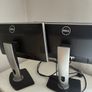 2 Dell monitors with docking station Image 2