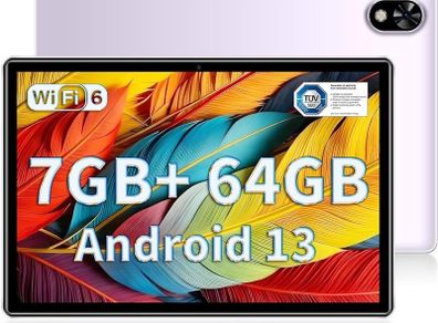NEW SALE | Tablets 10 inch Android 13 Tablet PC, 7GB RAM+64GB ROM(1TB TF) Quad-Core 2.0 GHz/1280 x 800 HD IPS/WiFi 6/Bluetooth