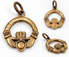 9ct Gold Claddagh Pendant