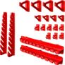 New 58pcs Plastic Wall Mounted Pegboard With Storage Boxes + Hooks Image 4
