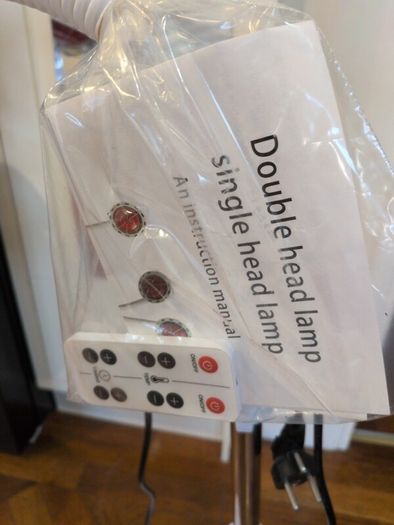 IR-Heat-Infrared, Infrared Red Light Therapy Lamp, Dual Head 360 Adjustable Infrared Lamp