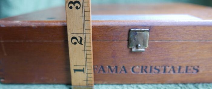 Vintage  La Fama Cigar Box, LF Cigar Box, Wooden Box, Vintage Cigar Box.