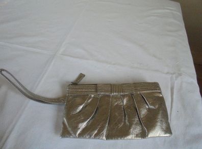 Soft Gold Evening Purse with Strap for Sale