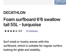 Foam surfboard