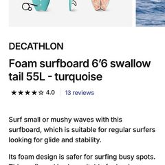 Foam surfboard