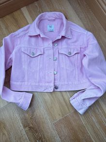 Bershka Pink denim jacket Size XS