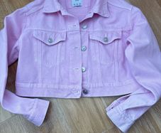Bershka Pink denim jacket Size XS
