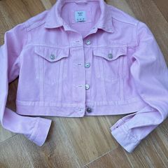 Bershka Pink denim jacket Size XS