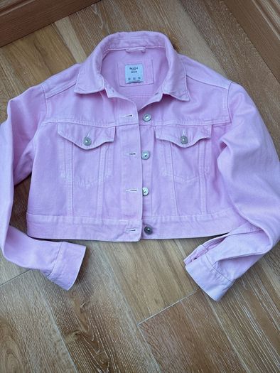Bershka Pink denim jacket Size XS