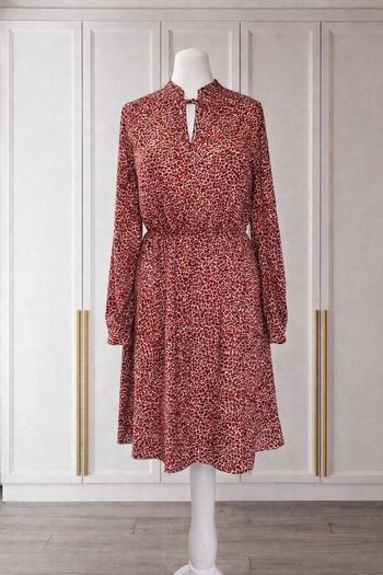 HM Leopard Print Dress, Size UK 10