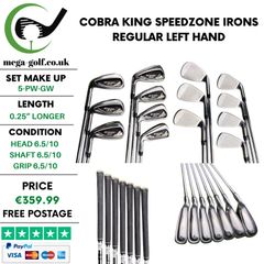 Cobra King Speedzone Irons Set 5-Pw-Gw / Regular / Left Hand