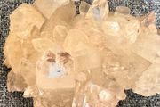Crystal natural apophyllite cluster crystal