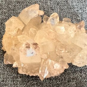 Crystal natural apophyllite cluster crystal