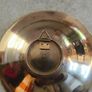 Vintage Small Brass Elevated Hanging Bowl with Embossed Flying Mallards Image 2