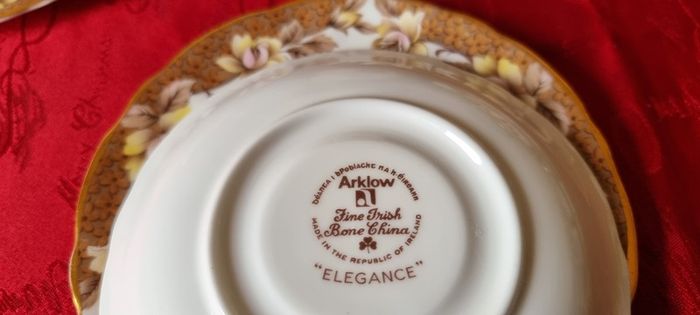 21 Piece Arklow Elegance Bone China Tea Set For 6 Person Setting Made In Ireland