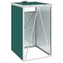 Garbage Bin Shed Green 72x81x121 cm Steel Image 2