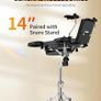 Electronic Drum Set, Portable Electric Drum Set for Beginner with Quiet Mesh Snare Drum Pads, 220+ Sounds, USB MIDI, 2 Switch Pedal, Electric Drum Kit with Sticks, Travel Bag Image 3