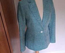 hobbs green mirabel linen blazer Size 10