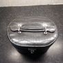 Black faux leather jewelry/makeup box Image 2