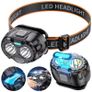 LED Headlamp Torch USB-C Rechargeable Motion Sensor Waterproof Running Cycling Image 3