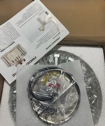 Brand New FRIDEKO HOME Modern Crystal Ceiling Light - Vintage K9 Crystal Chandelier.