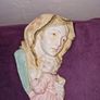 Hand painted Italian made Madonna and child wall sculpture Image 6