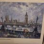 1988 London - Big Ben and Houses of Parliament - Framed Image 3