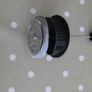 small/single cup black French press/cafietier lid with filters included Image 2