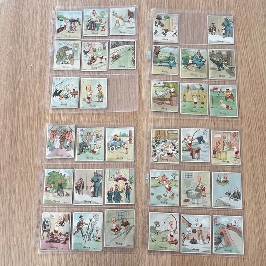 66 x 'Henry' Cigarette Cards Kensitas J. Wix & Sons 1935-37 V.Good - Excellent