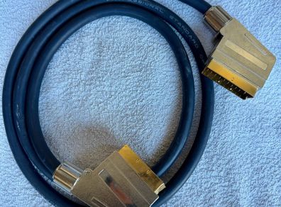 Scart lead , high quality 21 pin , 1.5m , professional standard OFC