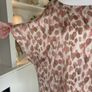 Ladies Pink and Brown Leopard-print Short-sleeve Blouse from Dunnes Stores Image 7