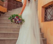 Wedding Dress + Underskirt + Veil
