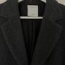Men's wool and cashmere grey coat Image 2