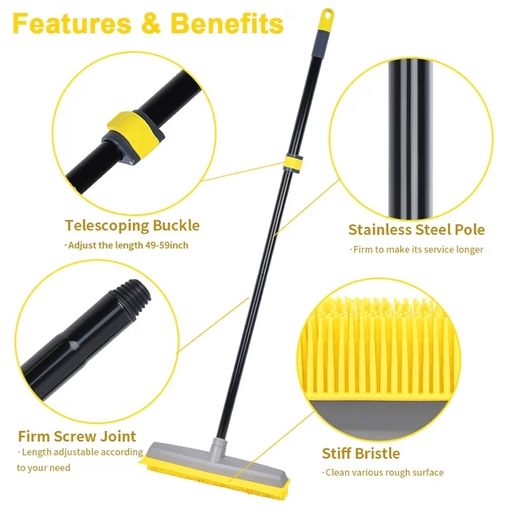 Brand new rubber floor/artificial grass brush
