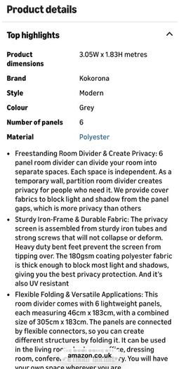 Panel Room Divider